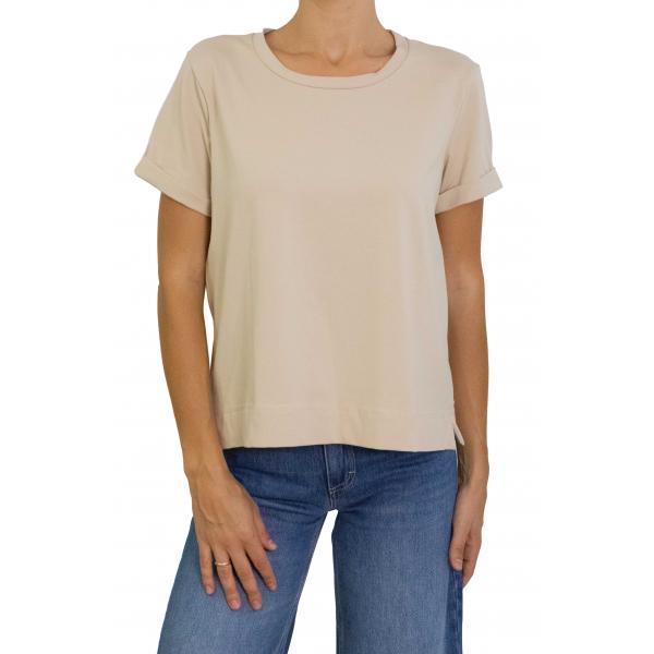 t shirt a manica corta tinta unita 